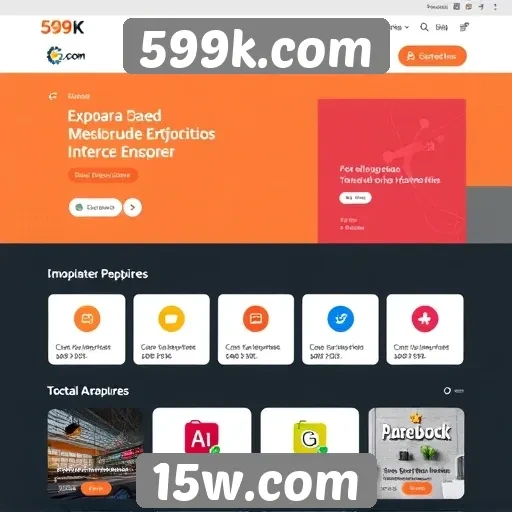 Análise da interface do usuário no 599k.com